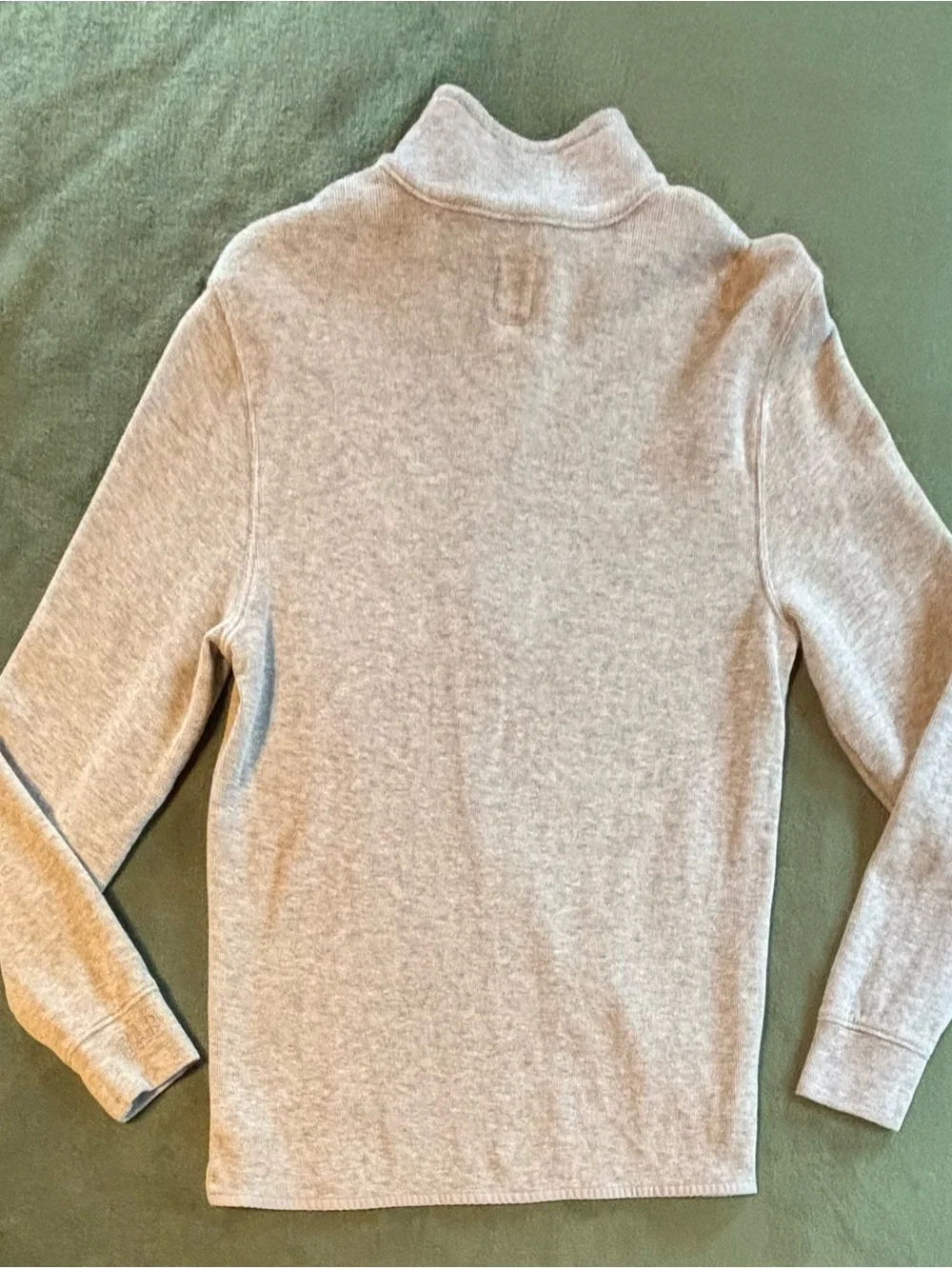 GAP Kids Light Gray Half-Zip Mock Neck Sweater, Size: XXL (boys)